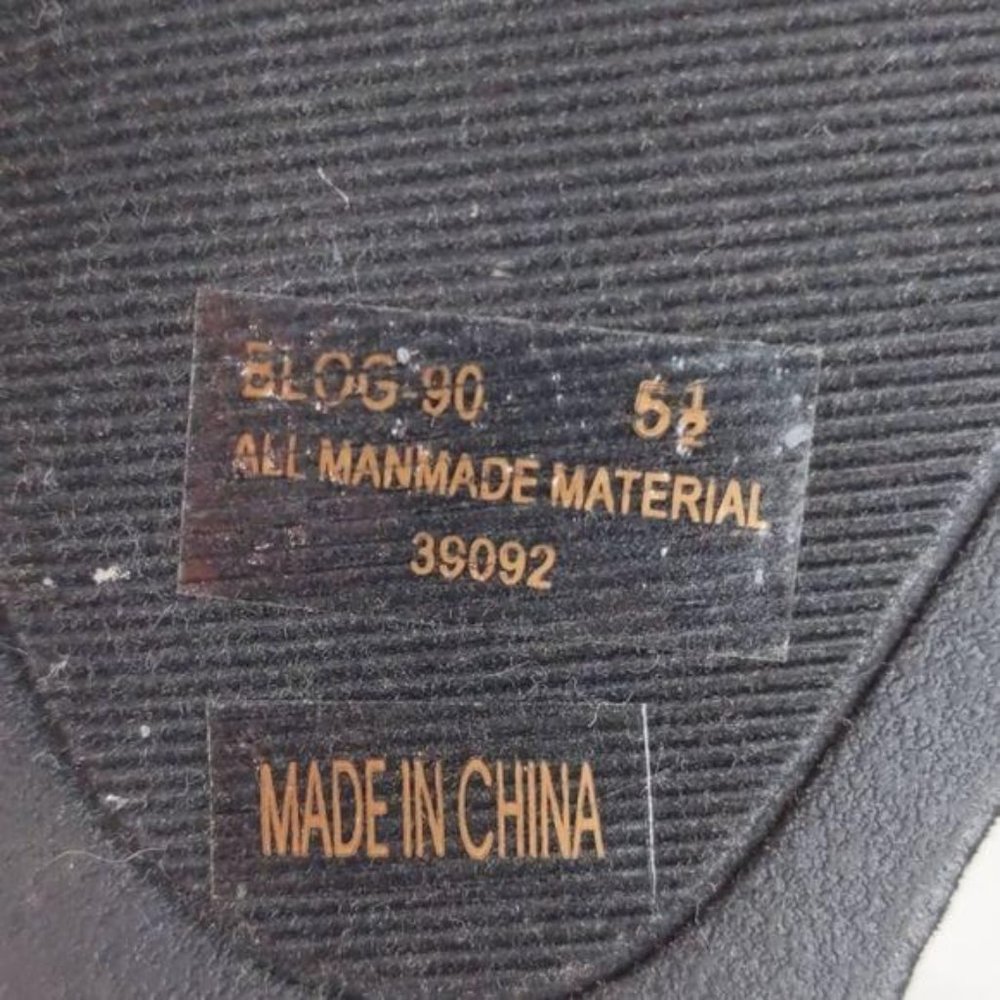 Bamboo Black & Snakeskin flats - worn once - Picture 7 of 13